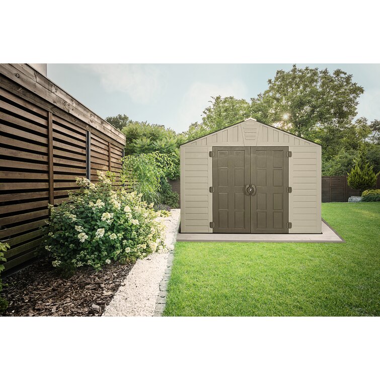 10 ft. x 8 ft. keter stronghold resin storage shed